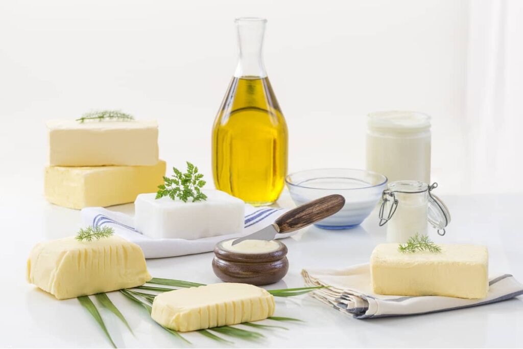 Milk fat is used to make butter and other dairy products