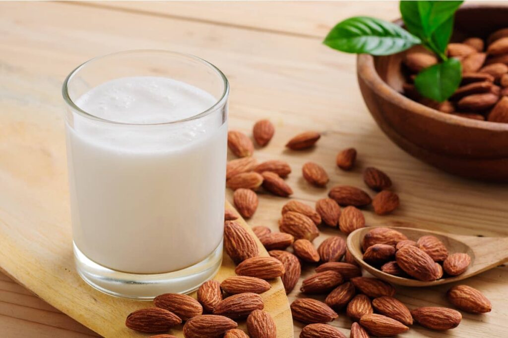 Almond milk is rich in vitamins and minerals