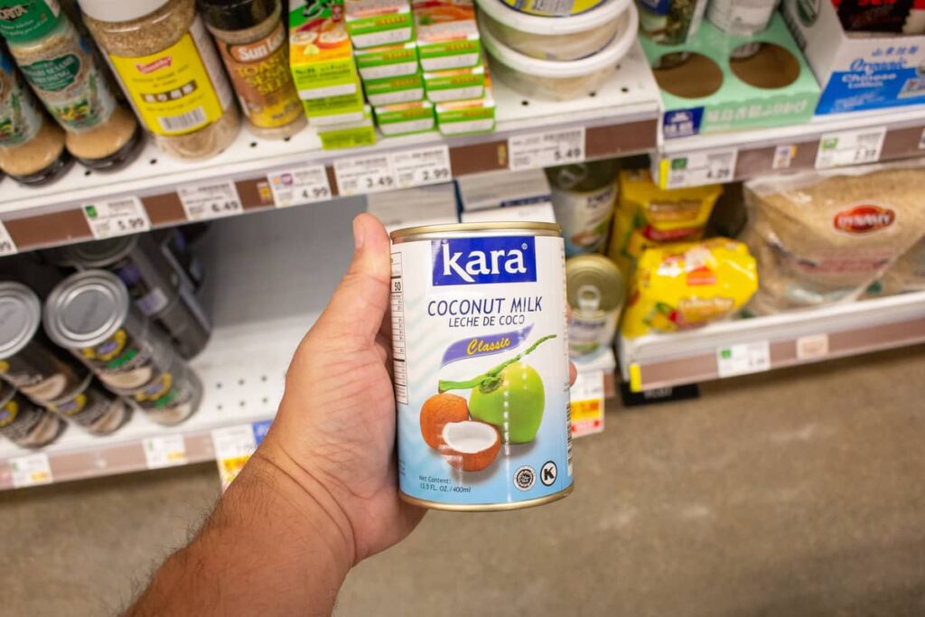 Coconut milk can be canned or packed in cartons