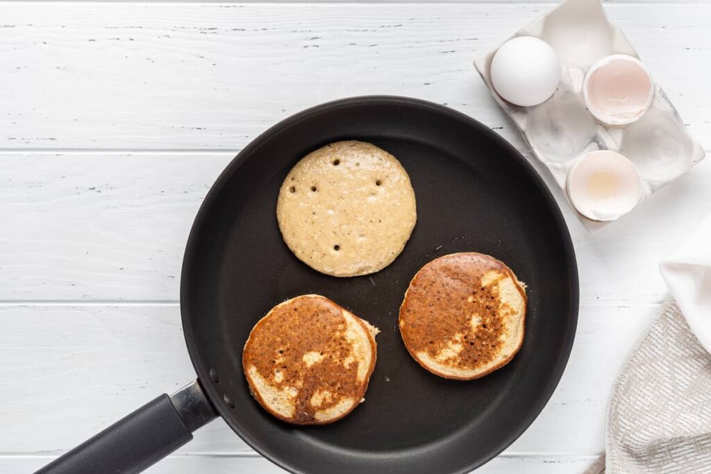 You can make pancakes with water instead of milk